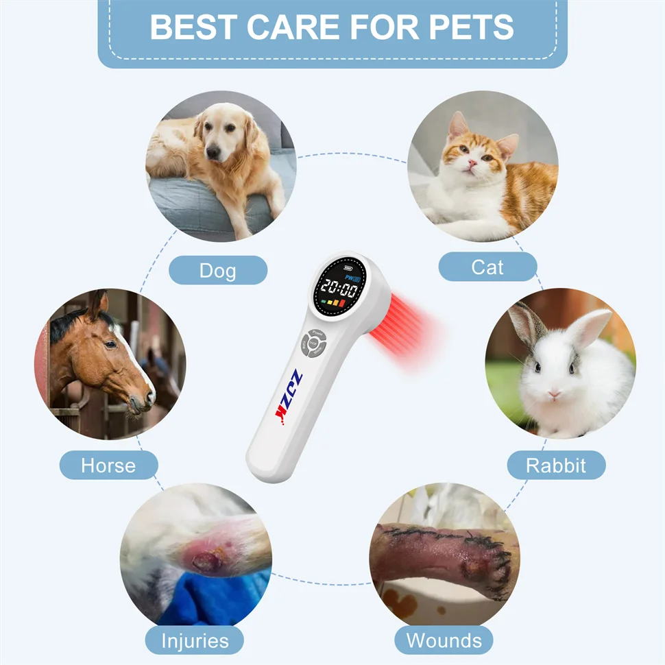 Laser de baixo nível para costas, joelho, músculos, lesões inflamatórias, clínica veterinária, humanos e animais de estimação sem efeito colateral