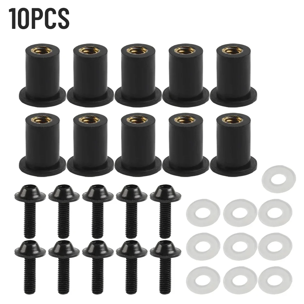 High Quality Hot Sale Motorcycle Accessories Windscreen Bolt Bolt Screw Nut Anodized Aluminum Bolt Screw Nuts M5 Rubber Nuts image 2