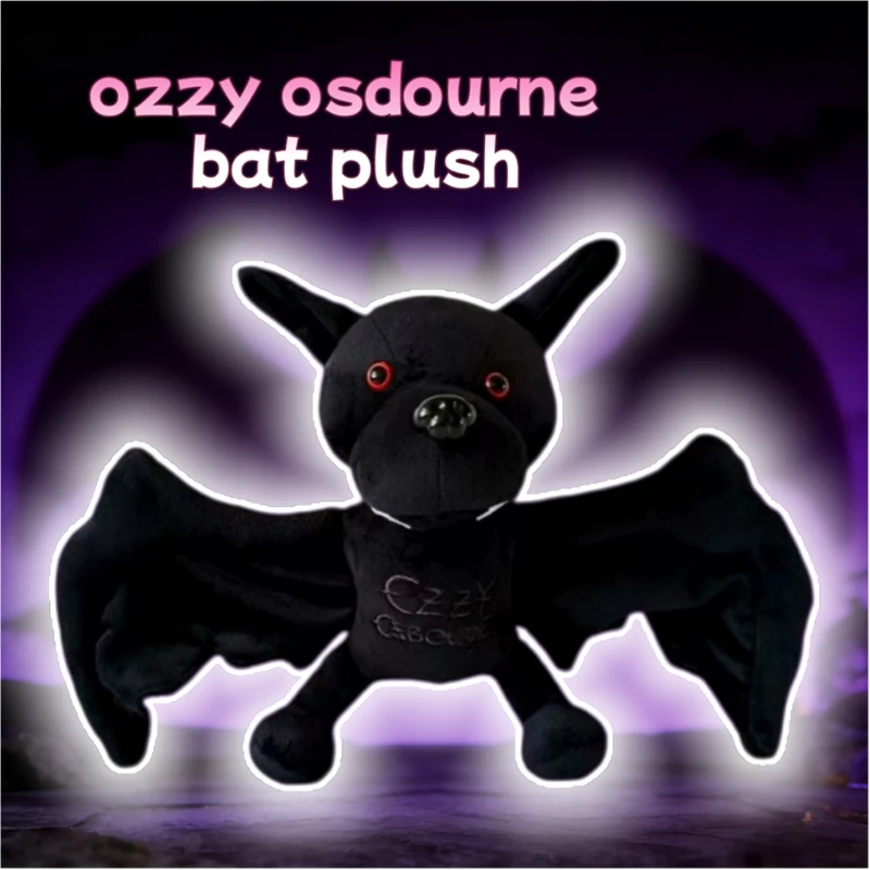 25x35CM Funny Ozzy Osbourne Bat Plush Intresrting Seperate Game Animation Surrounding Birthday Gift Party Props view 6
