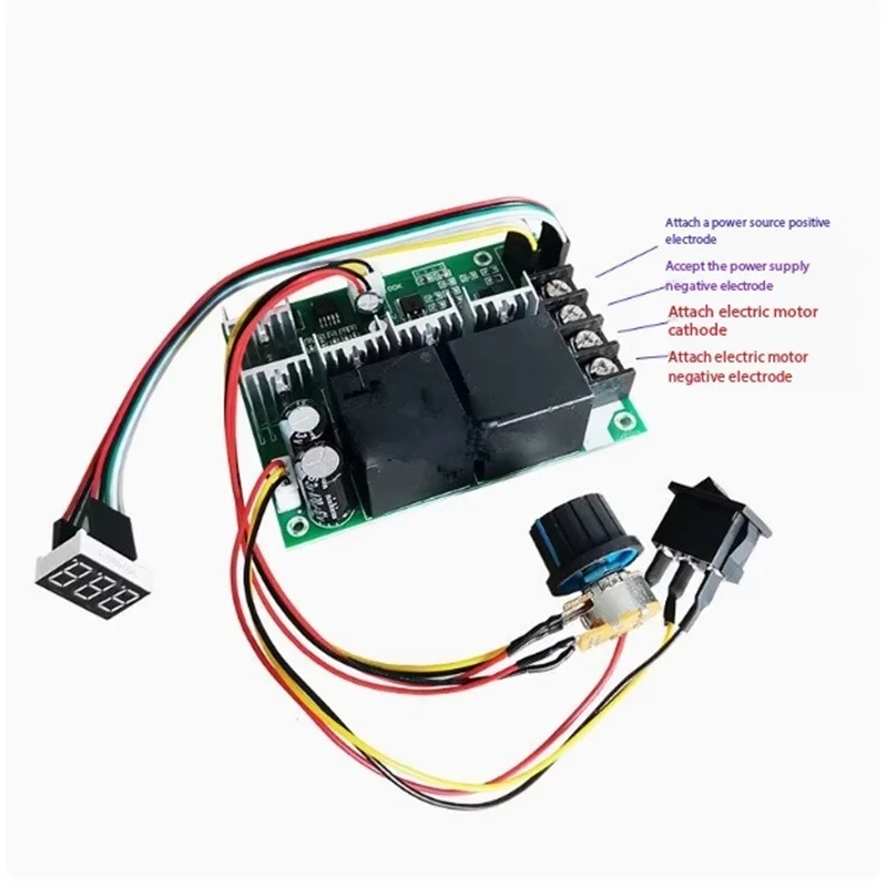 1PCS PWM DC motor speed regulator 775895 controller module 40A6V12V24V forward and reverse switch digital display   esp32