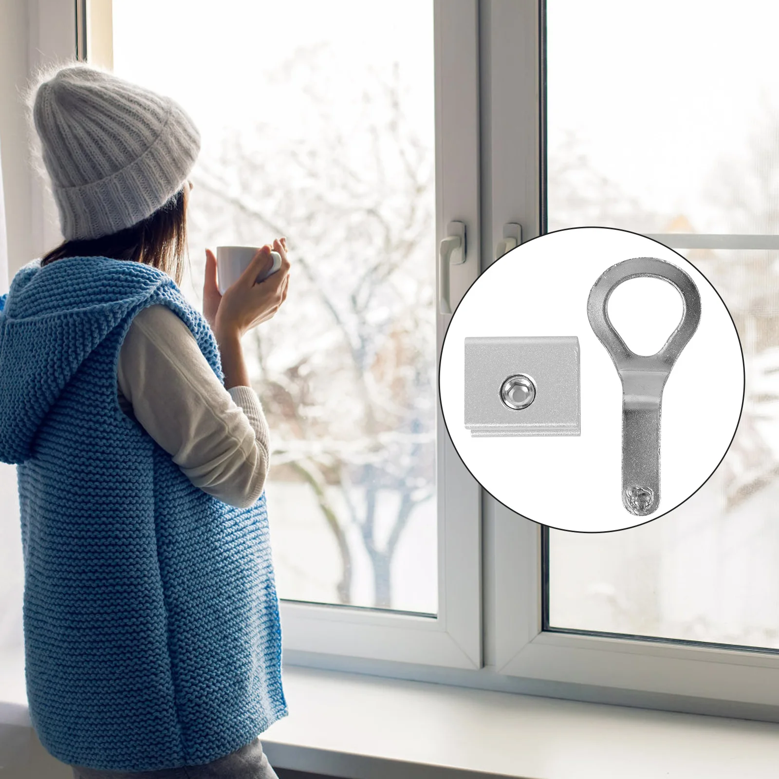 

3Pcs Window Track Lock Aluminum Alloy Safety Restrictor for Sliding Doors Windows Child Baby Security Sliding