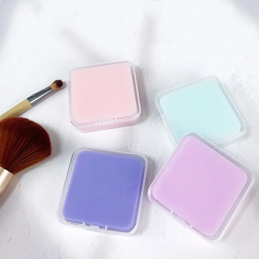 50g Makeup Brush Cleaner Soap Solid Soap Powder Puff Brush Cleaning Tool Brushes Cleaning Solution with Storage Box