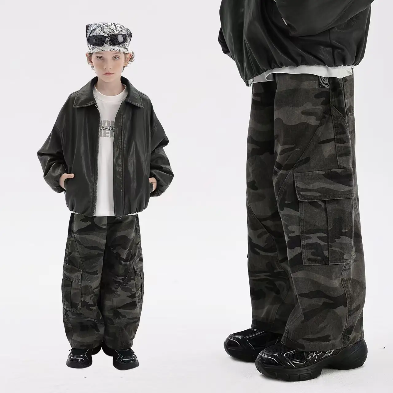 

Children's Clothing Boys' Pants Spring and Autumn 2026 New Style Children's Boys' Camouflage Straight Leg Casual Pants Trend