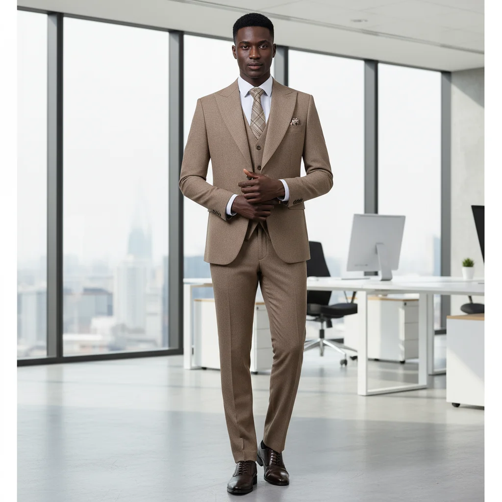 ชุดสูท ST Cassy 3 ชิ้น (เสื้อแจ็คเก็ต+เสื้อกั๊ก+กางเกง) คุณภาพสูง ชุดสูทผู้ชายสไตล์คลาสสิกสำหรับธุรกิจ ทรงเข้ารูป เหมาะสำหรับงานแต่งงานและสำนักงาน