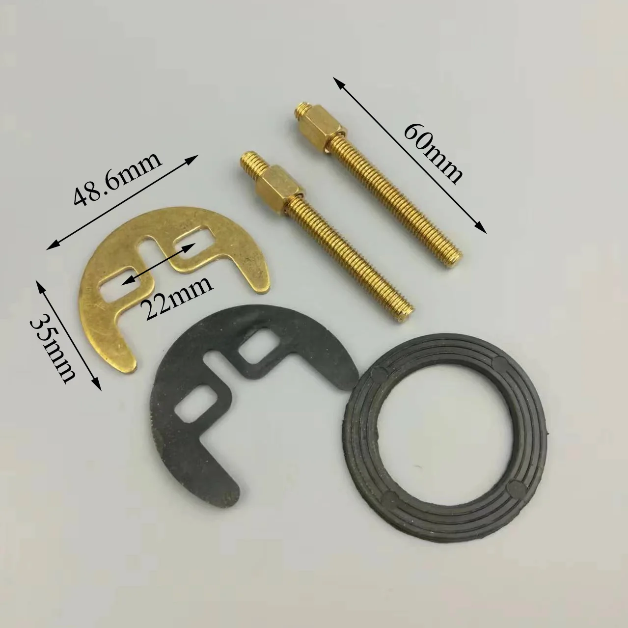 brass / stainless steel locking plate for basin faucet, Horseshoe slices, faucet base fixing parts