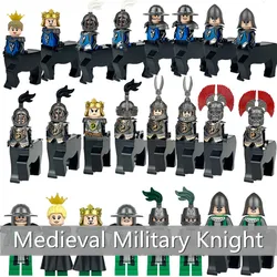 Medieval Centaur Soldier Figures Building Bricks Knights Army King Queen Accessories Castle Military MOC Blocks Weapon Set Toys