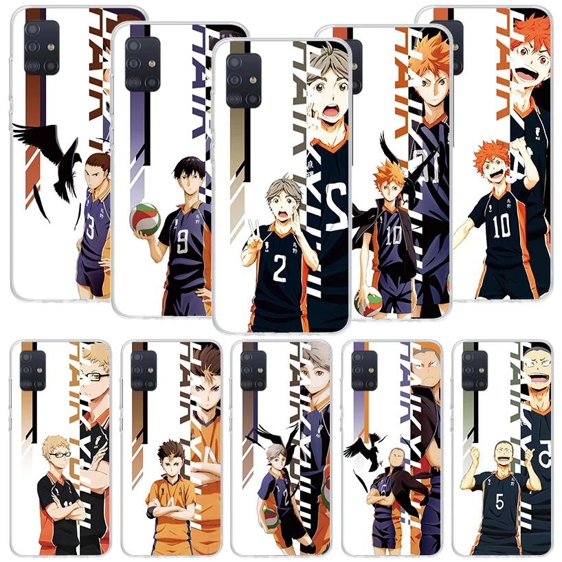 Anime Haikyuu Oya School Volleyball Phone Case For Samsung Galaxy A51 A71 A41 A31 A21S A11 A01 A70 A50 A40 A30S A20E A20S A10S A