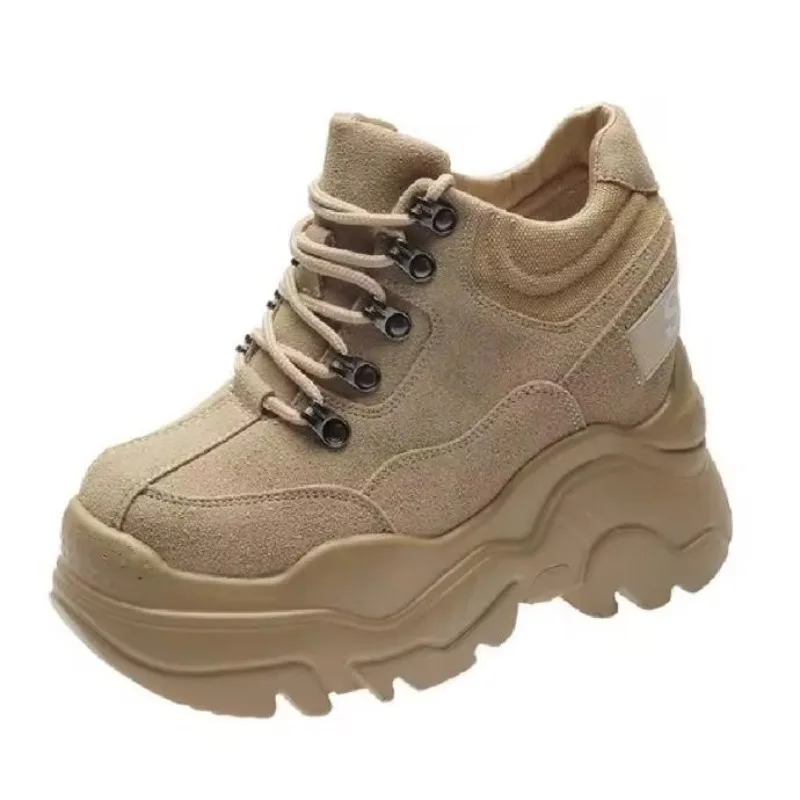 

Женские повседневные кроссовки на платформе 10 см, удобные, нескользящие, легкие, для весны и осени