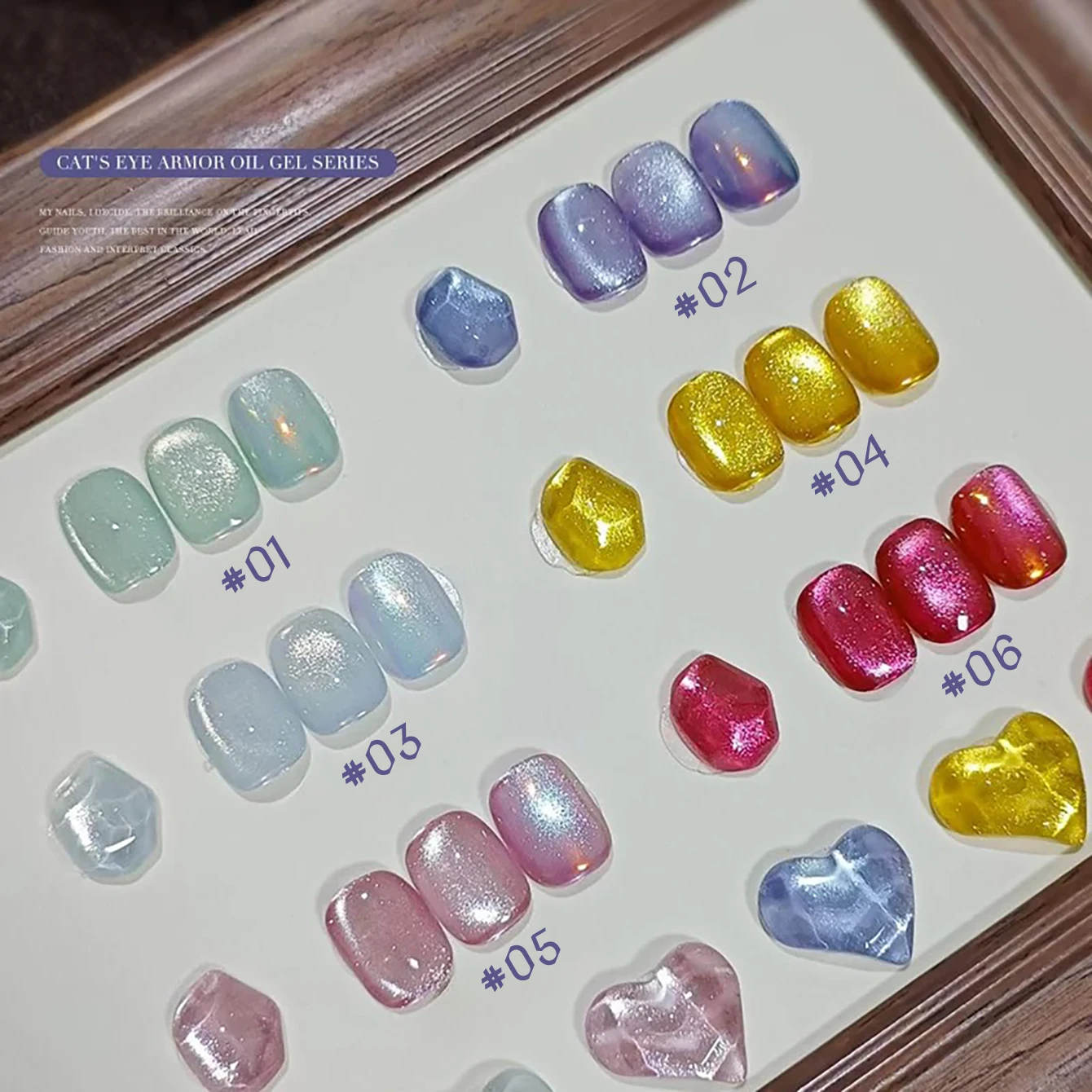 

MIANEL 12ML Mercury Diary Cat Eye Gel Polish 2026 New Release Porcelain White Glass Bead Glitter Sheer-Allure Gel Polish