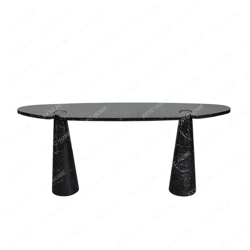 HMJModern light luxury marble entrance table, foyer end view table, special-shaped wall narrow table decorative table