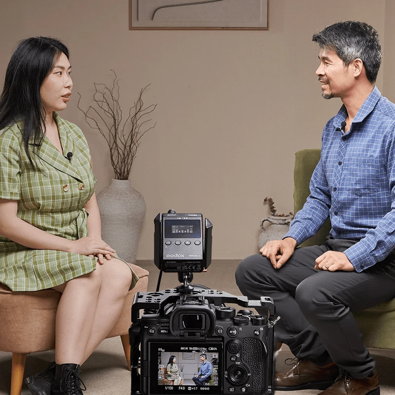 Godox WMicS2 UHF ขนาดกะทัดรัดระบบไมโครโฟนไร้สายสำหรับกล้อง,Ccamcorders, Ssmartphones,เครื่องบันทึก,เม็ด,เครื่องผสม