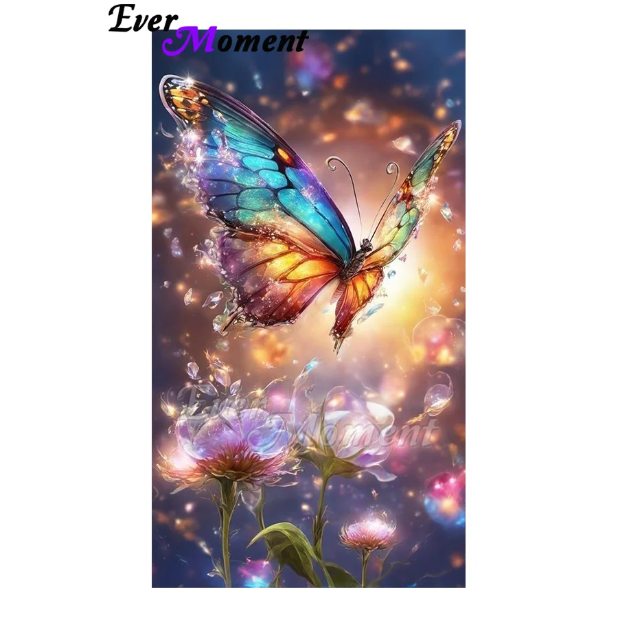 

Ever Moment DIY Beautiful Butterfly Fairy Dust Diamond Painting Art Mosaic Stone Painting Embroidery Mosaic Kit ASF2872