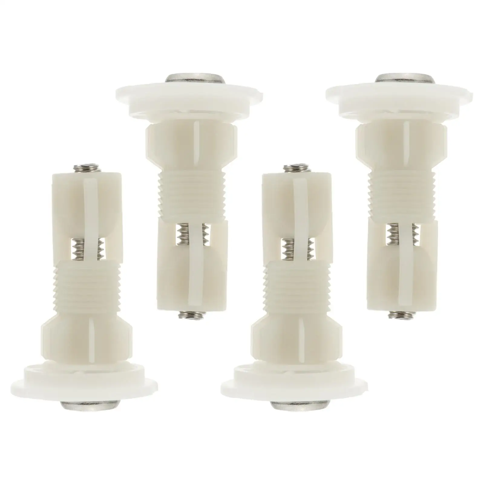 

2 Sets Toilet Lid Screws Nylon Expansion Bolts Durable Fits St Cover Parts White Fittings Universal