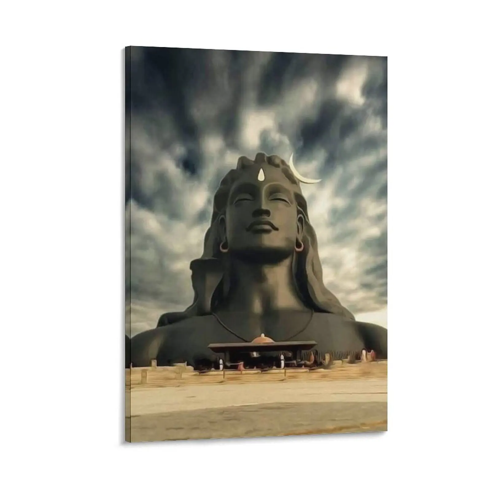 

Isha Adi Yogi -Shiva statue -Mahadeva Canvas Painting room decorations for girls anime posters