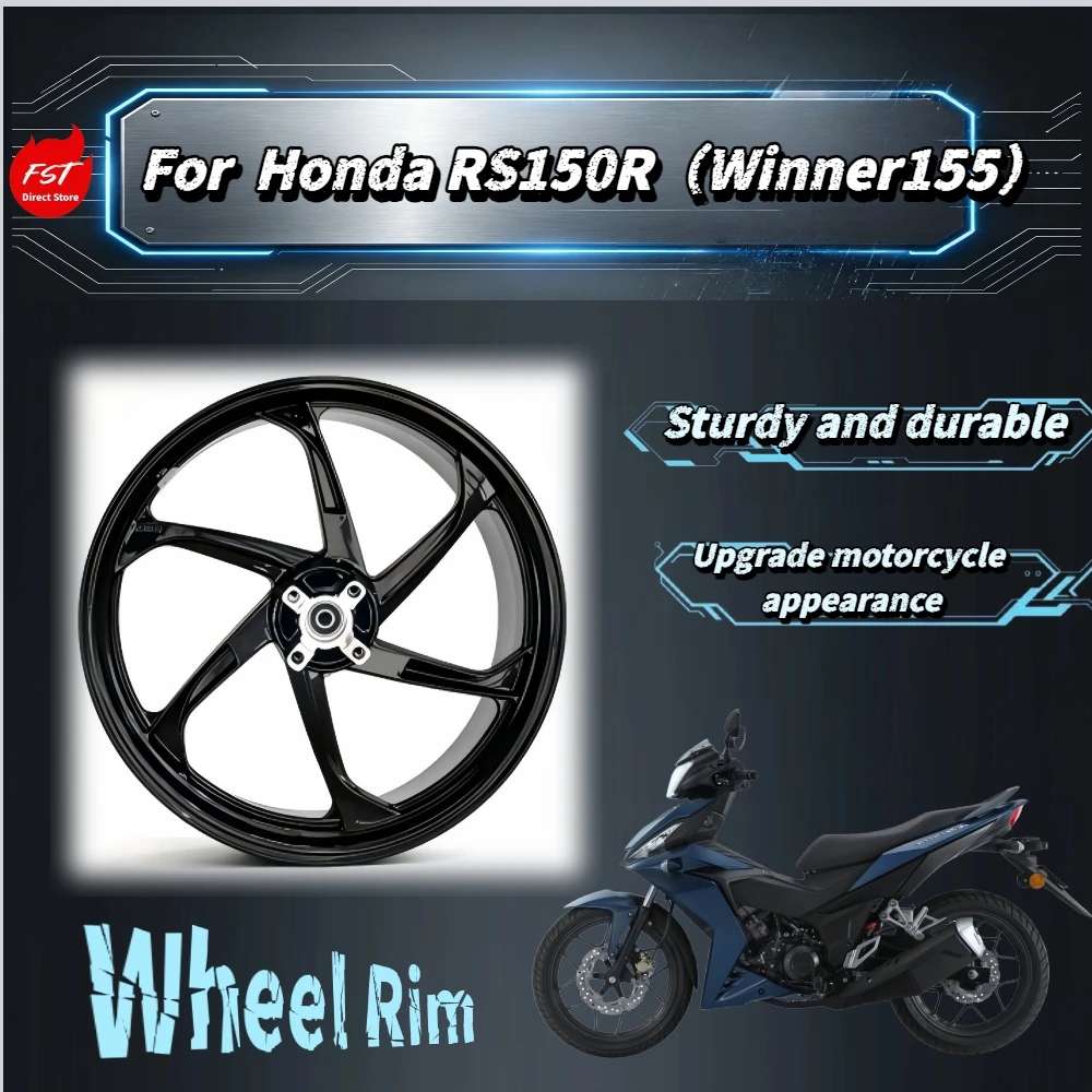 For Honda RS150R Winner155 17Inch 4‑Spoke Alloy Disc‑Brake Wheel Rim Sturdy Anti‑corrosion Smooth‑riding Custom mod spare parts
