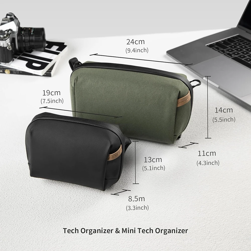 PGYTECH Tech-bolsa organizadora impermeable para electrónica, pequeña bolsa organizadora para Cables, baterías de teléfono