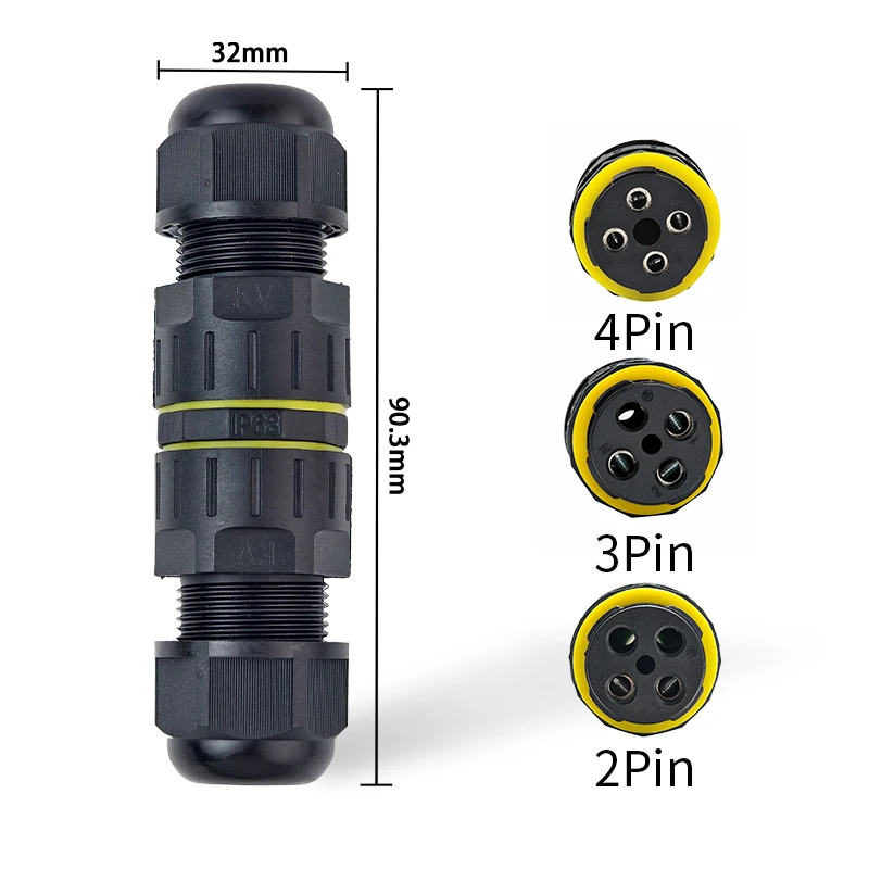 IP68 Waterproof Terminal 2/3/4Pin Quick Splice Wire Connector Push-In Outdoor LED Lamp Cable Joint Rainproof Junction Box Kit