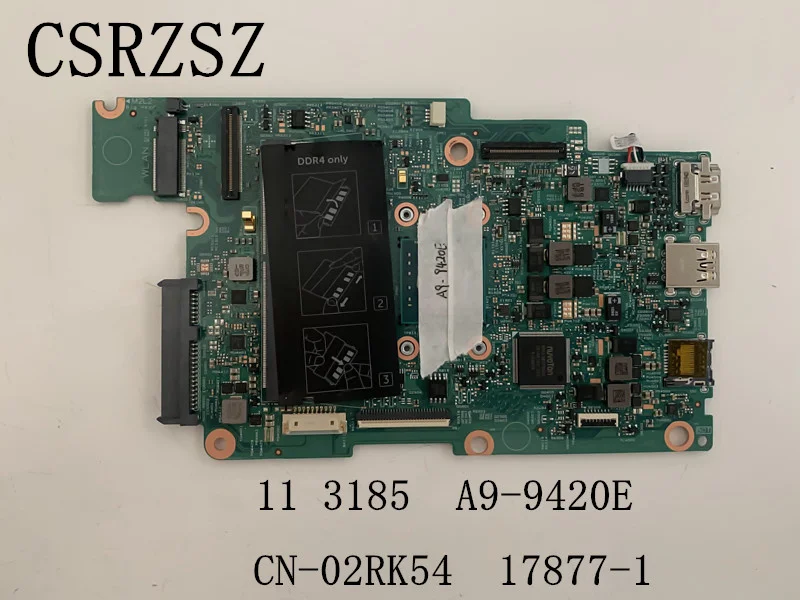 

Материнская плата для ноутбука Dell inspiron 11 3185, фотосессия 02RK54 2RK54 17877-1 100% протестирована