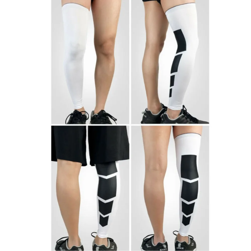 Volleyball football maintien au chaud élastique professionnel allonger la cuisse longs bas cuisse manches jambières genouillère