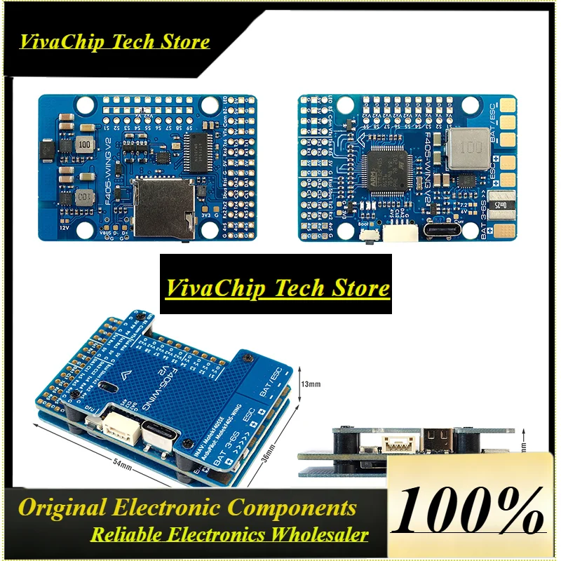 VivaAshwing F405-Wing-V2 Flight Controller 3~6S Barometric Pressure Osd Rc Drone Flight Controller