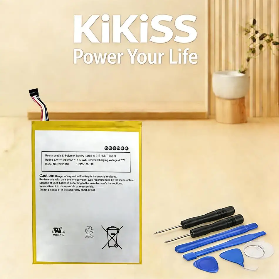 

26S1018 4750Mah Tablet Battery For Amazon Kindle Fire HD 8" 6TH Gen PR53DC MC-28A8B8 Reliable Power Supply