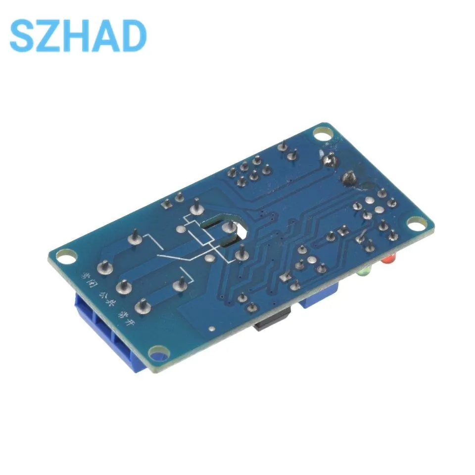 DC 5V/12V Time Relay Module Normal Open Time Delay Relay Control Switch Adjustable Potentiometer LED Indicator