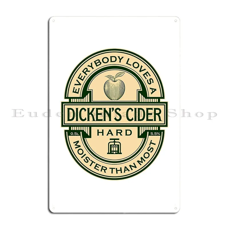 dicken s cider label Metal Signs Club Party Club Kitchen Designs Garage Plaques Tin Sign Poster