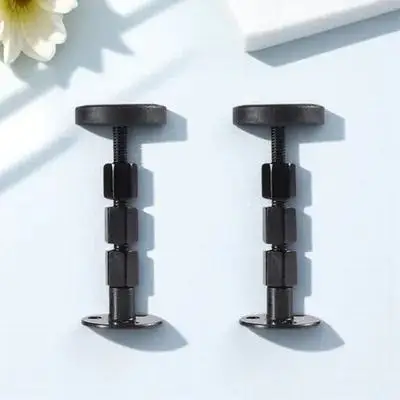 

2pcs Bedside Stabilizer Anti shake Fixer Telescopic Support Stainless Steel Wall Protector Practical Long Service Life Easy