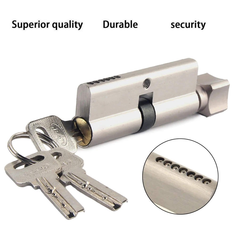 1PC 6-Pin Lock Cylinder Aluminum Alloy Thumb Turn Locks For Doors Window Mailbox File Cabinet Home Office Hardware Accessories