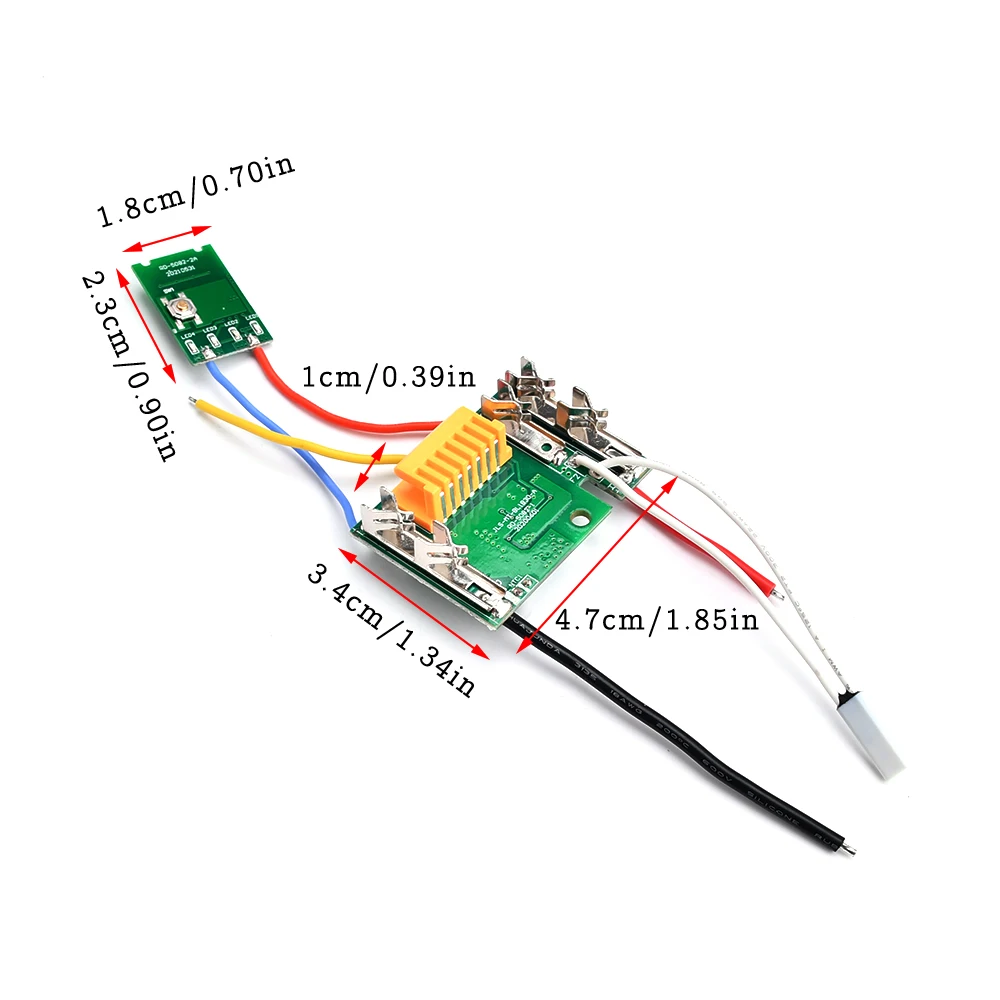 For Makita BL1830\\1850\\1860 18V Lithium Battery Charge Protection Board PCB Circuit Li-Ion Module with Battery Power Display