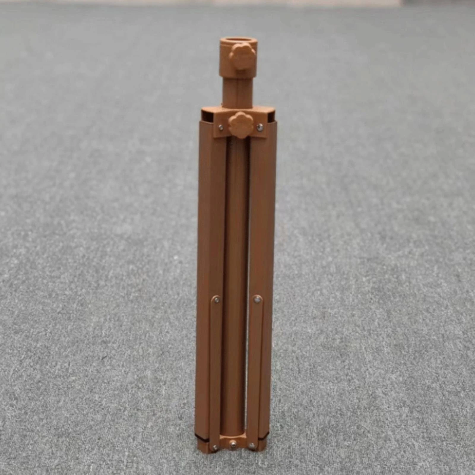 Foldable Tripod Umbrella Base Tan-Brown Foldable Umbrella Stand Outdoor Gear Cross-Braced for Patio