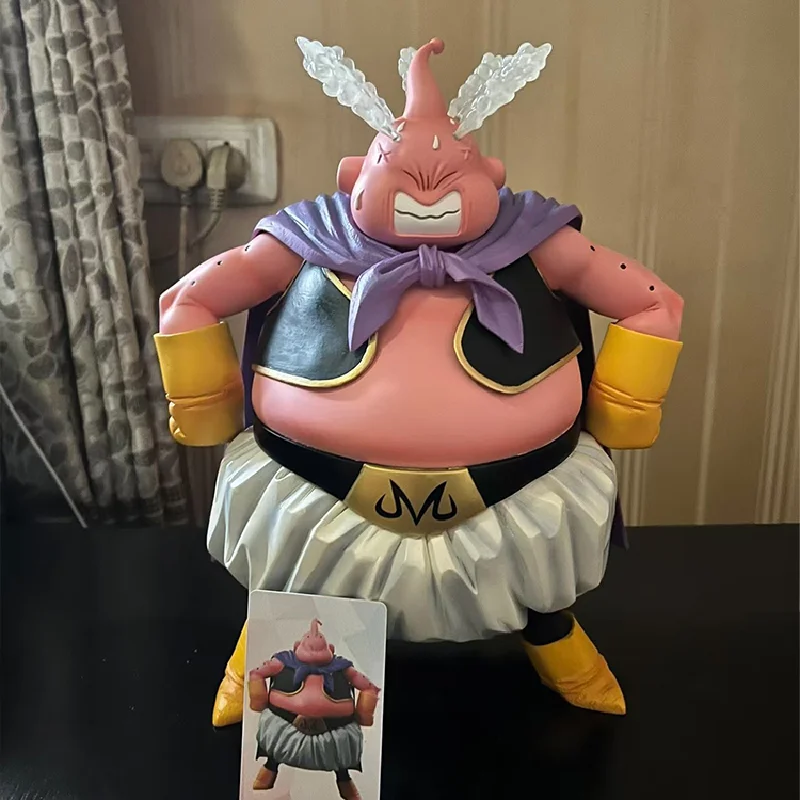 Anime Dragon Ball Z Fat Buu Figure Four Heads Replaceable Majin Buu Action Figures 20cm Pvc Statue Collection Model Toys Gifts