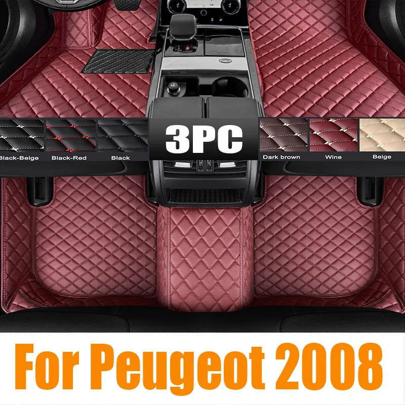 

Car Trunk Storage Mats For Peugeot 2008 P24 2020~2024 5seat TPE Dirt-resistant Rear Trunk Pads Cover Carpet Rug Auto Accessories