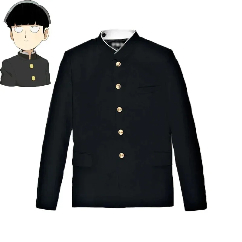 

Mob Psycho 100 Mobu Saiko Hyaku Kageyama Shigeo Cosplay Costume Black Gakuran Suits S-4XL