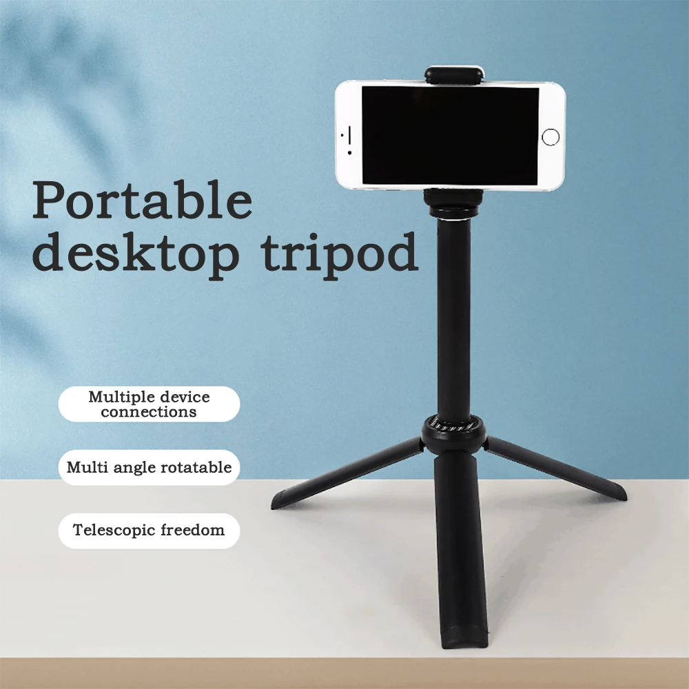 

Mini Desktop Tripod SLR Camera Tripod Universal Mobile Phone Bracket Live Light Bracket Micro 3 Segment Smartphone Action Camera