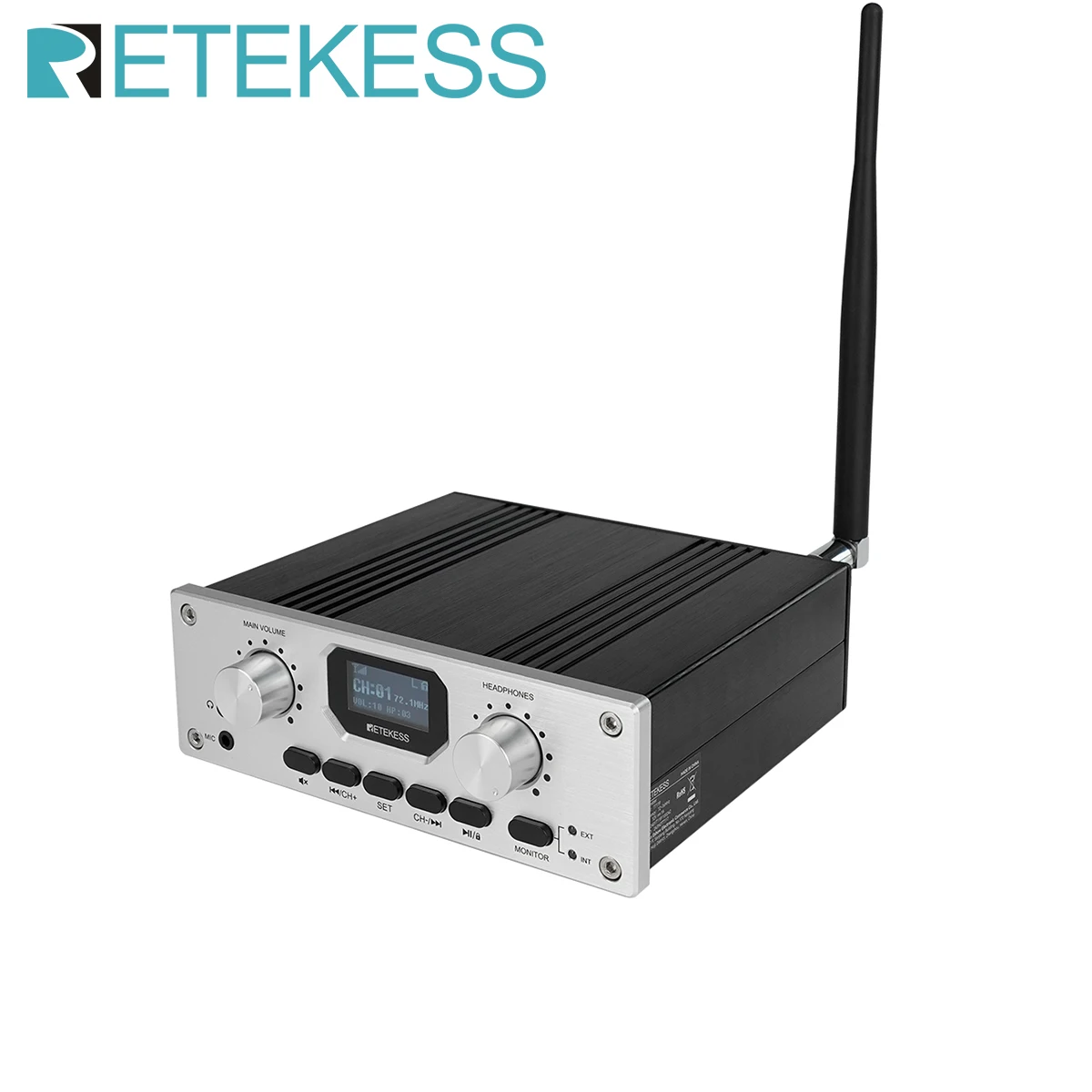 Retekess TT119 FM Broadcast Transmitter Church Translation System for Interpretation Conference Meeting Factory Museum Training