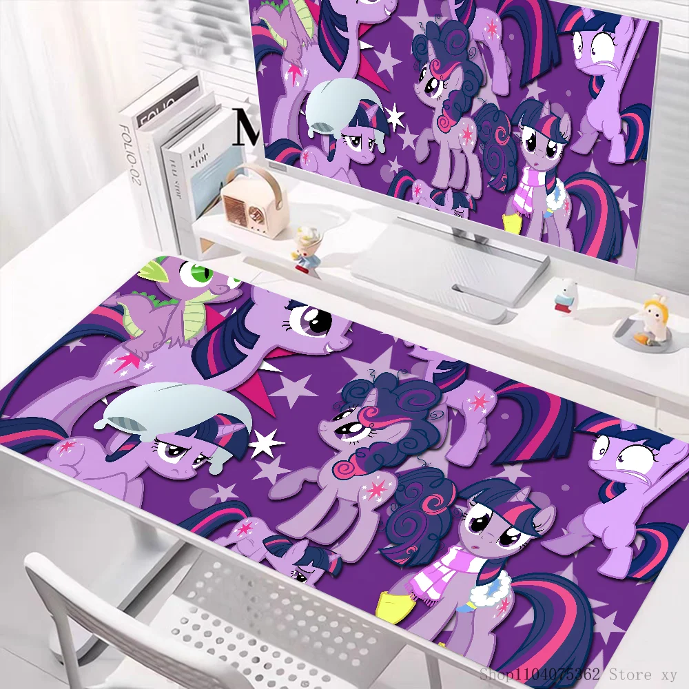 Anime M-My Pony Little Mousepad Large Gaming Mouse Pad LockEdge Thickened Computer Keyboard Table Desk Mat