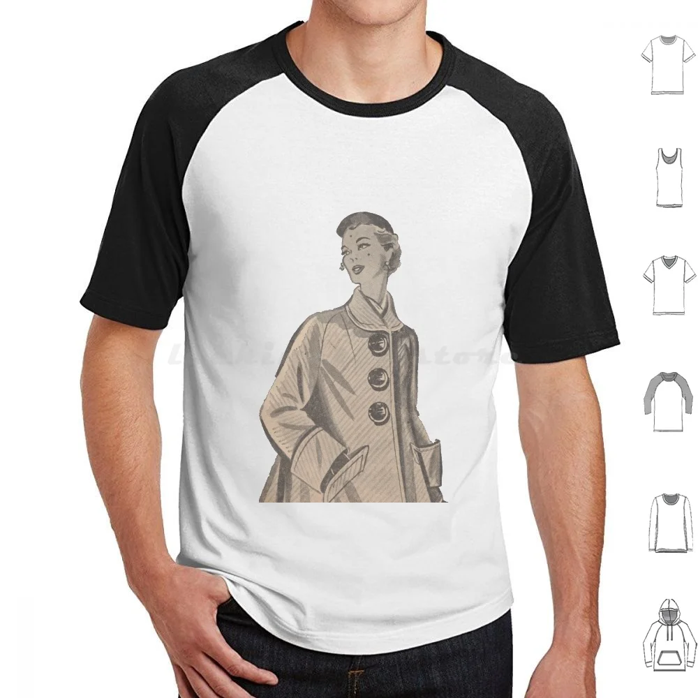 1950s Vintage Retro Fashion Magazine Print / Cutout T Shirt Men Women Kids 6xl Fashion Vintage 50s Fifties Cool Retro Vintage