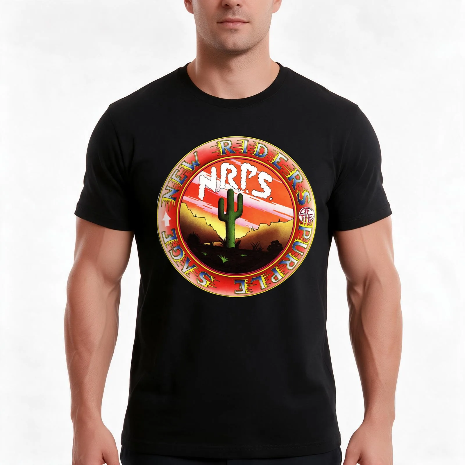 New Riders Of The Purple Sage T-Shirt Summer Casual Cotton Tee Oversized Streetwear Tops Vintage Graphic Print 100% Cotton