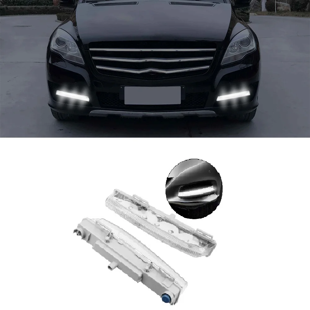 

For Mercedes Benz C-Class W204/S204 2007-2014 W212 2009-2014 R172 2012 2013 Auto Front LED DRL Daytime Running Lamp Fog Light