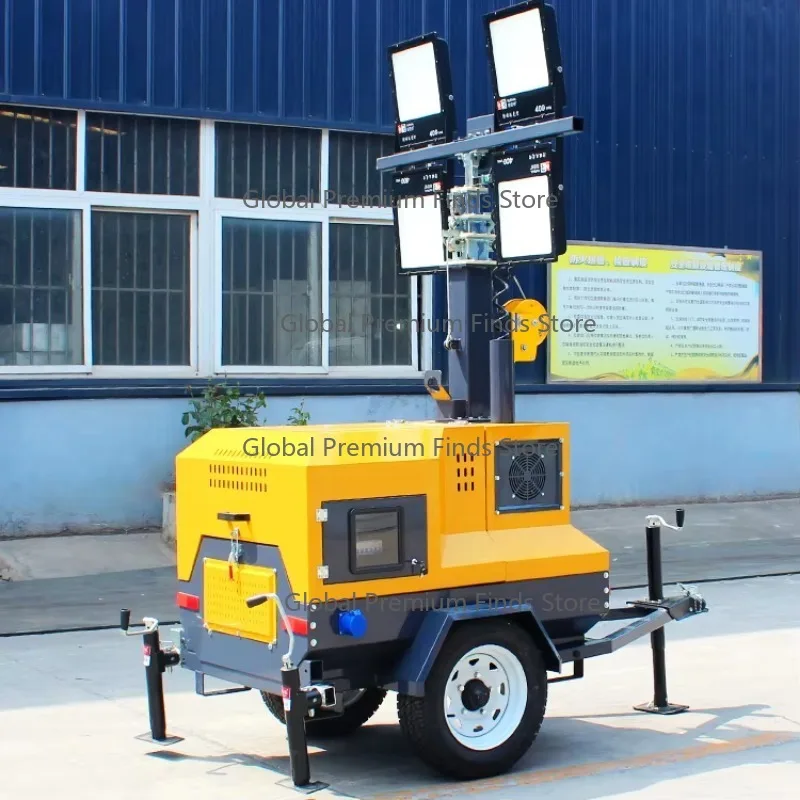 

Hot Mobile LED Light Tower for Trailers 5m 7M 9M Die-sel Generator Industrial Lighting