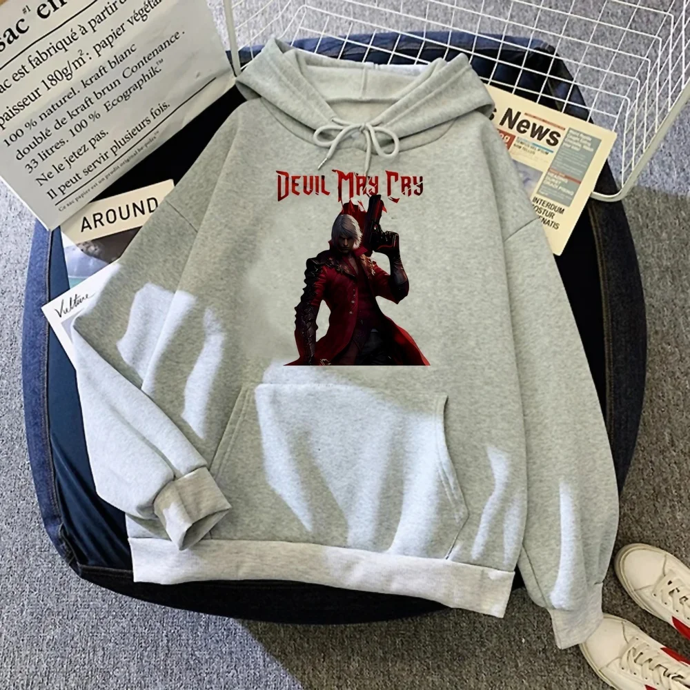 Devil May Cry womens hoodies fashion tops graphic 2000s ladies clothes harajuku Casual Women Loose
