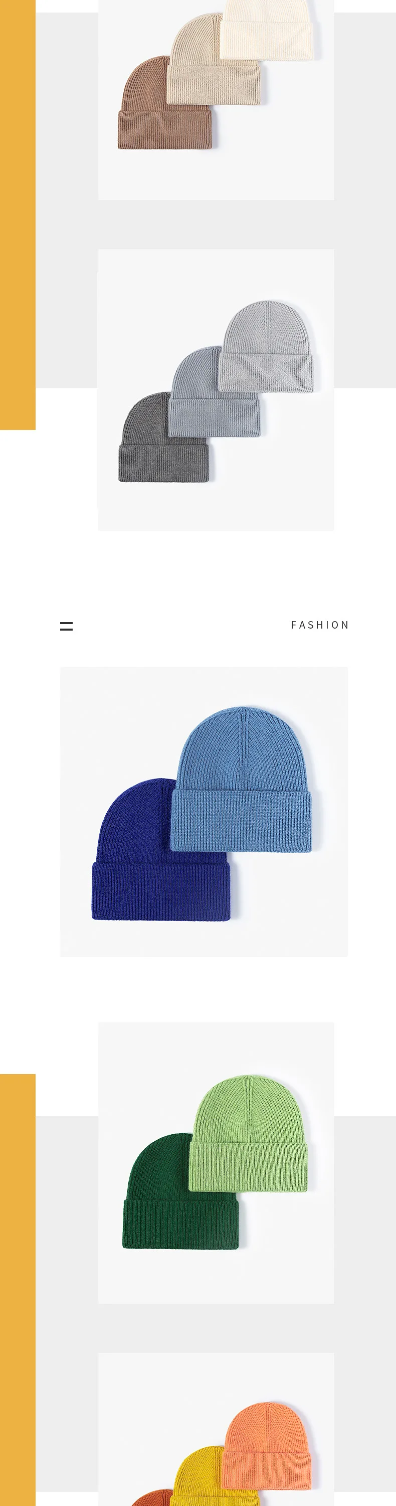 Herren- und Damenmütze ohne Krempe aus Strickwolle für Herbst und Winter im europäisch-amerikanischen Stil, großer Kopfumfang, kältebeständig, warm, verdickt. – Detail 9