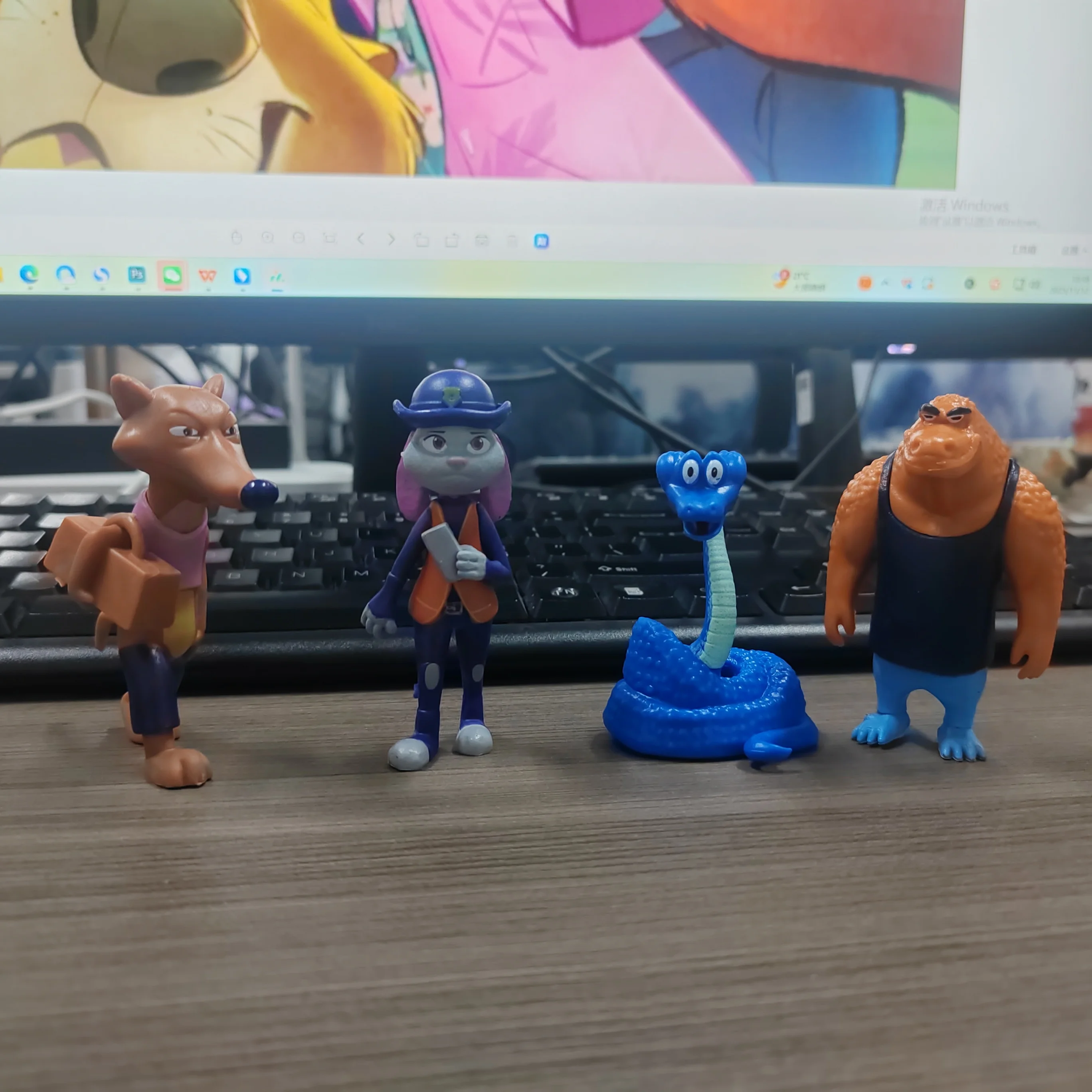 1-24pcs Zootopia 2 Animals Action Figure Toys Rabbit Judy Hopps Fox Nick Wilde Movie Kids Gift Collection Figures brithday gifts