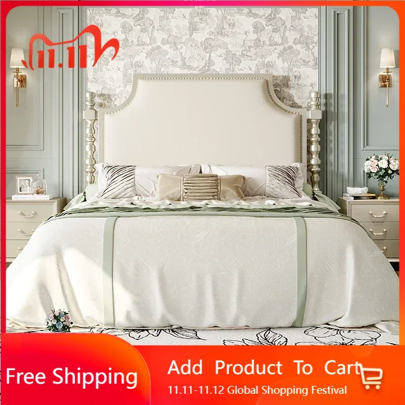 

Sleeping Princess King Double Bed Modern Luxury Design Adult Lightweight Loft Bed Frames Queen Princess Muebles Lounge Furniture