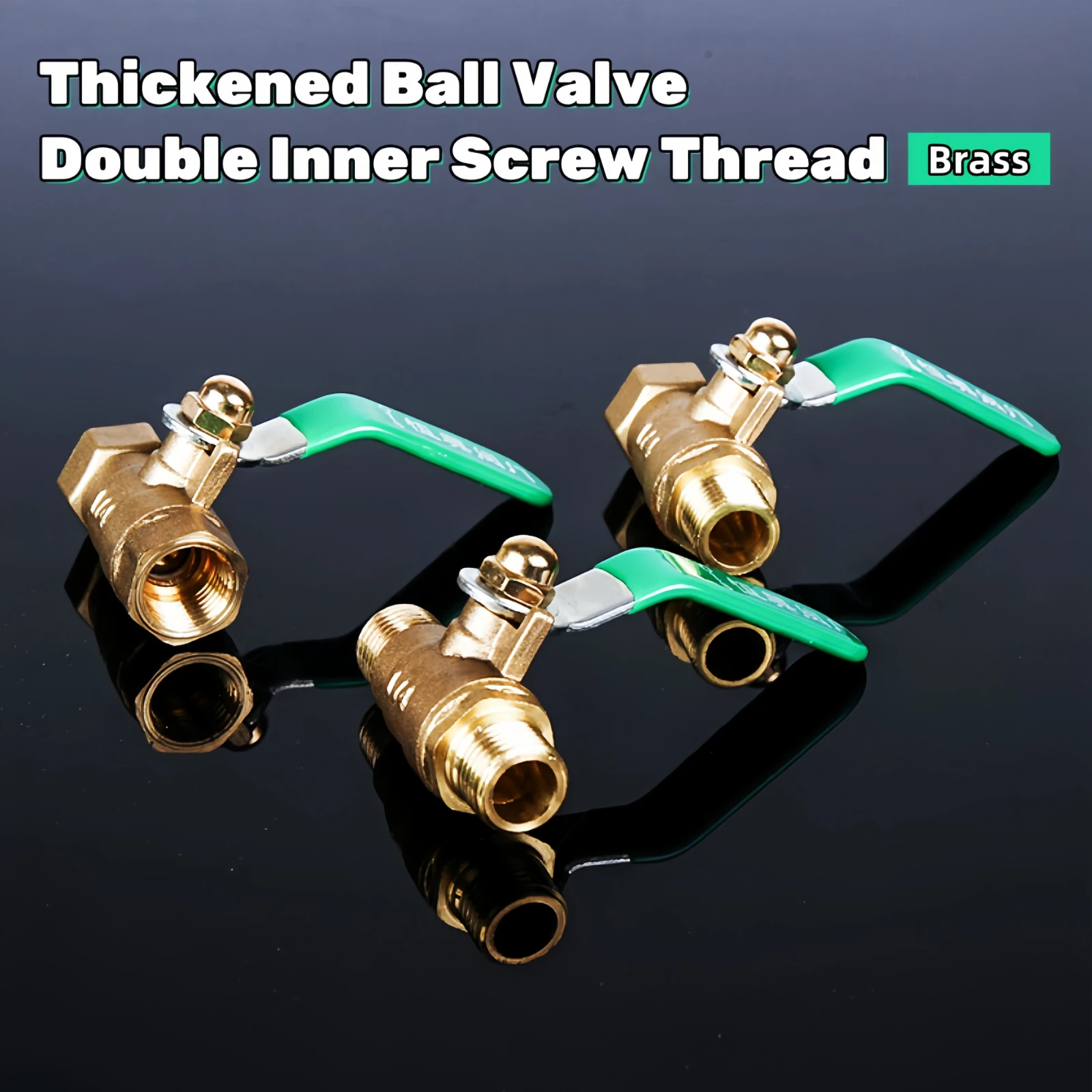 

Copper Ball Valve Thickened Brass Inner Wire Water Distribution Valve Tap Water Switch Quick Interface Ball Valve Angle Valve