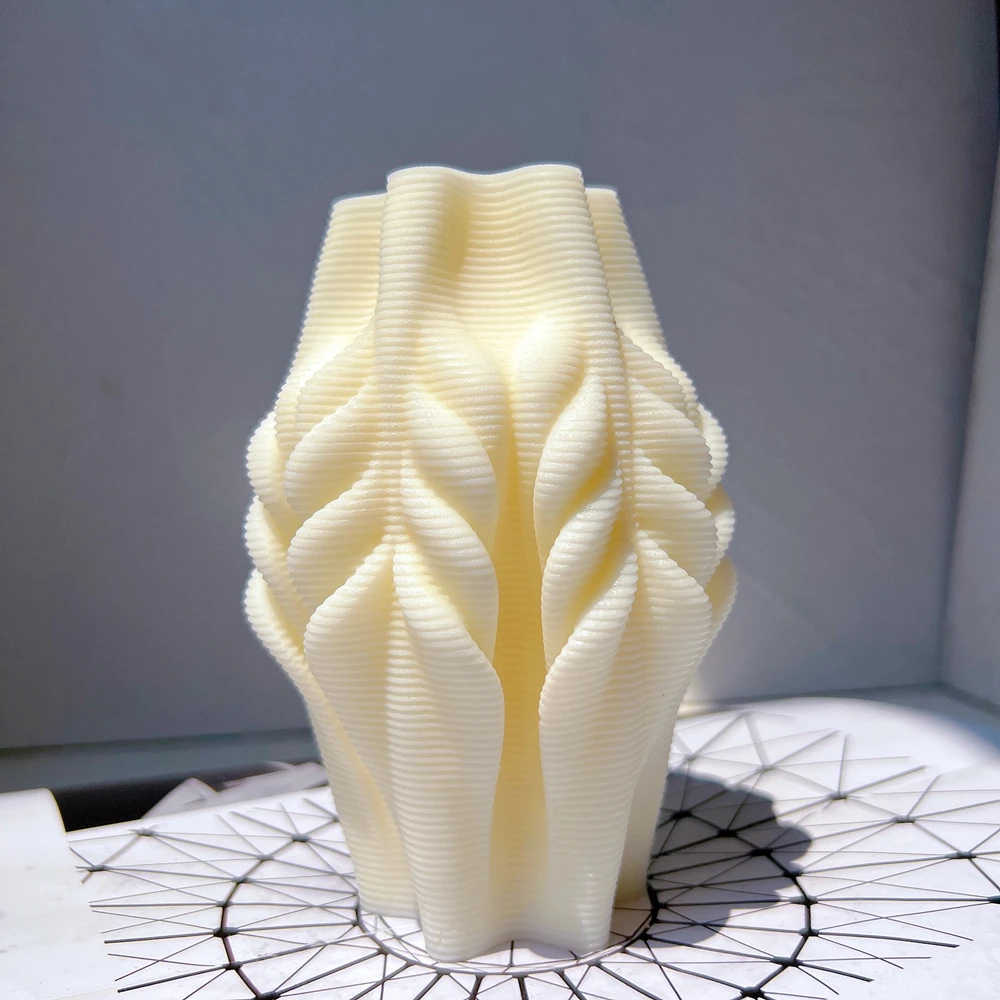 Geometric Wave Twirl Candles Silicone Mould Ribbed Swirl Candle Mold Taper Abstract Art Decorative Wavy Stripe Soy Wax Molds