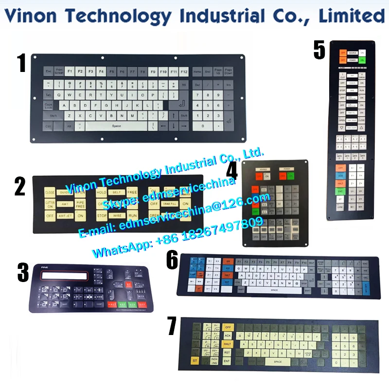 SODIK AP Maschine verwendet Tastatur-Aufkleber, Tastenfolie für das Hauptbedienfeld, Bedienfeld für manuelle Steuerbox, alte Maschinentypen, AQ550 Maschine verwendet – Detail 1