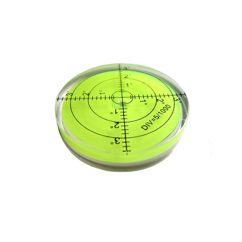 Large Universal Circular Spirit Level With Scale Horizontal Bubble Measuring Accessories For Measuring Instrument