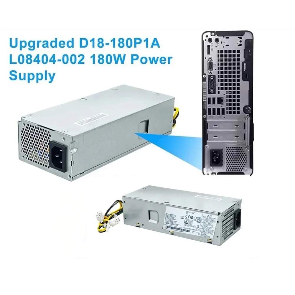 Replacement Power Supply 180W for HP 280 G3 400 SFF PA-1181-3HB L08404-002 with 4+4+7Pin Connector Compatible Adapter